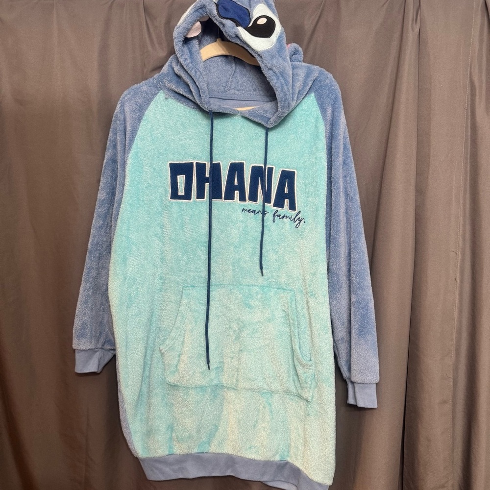 Disney Blue Stitch Hoodie Sweatshirt
